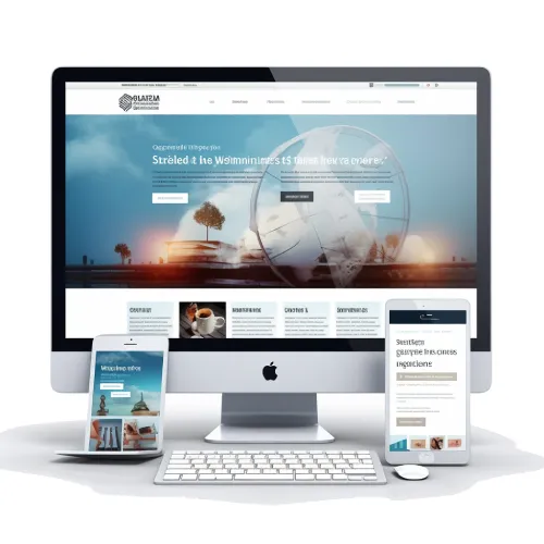 Custom responsive law firm website design showcasing professional branding and client lead capture forms